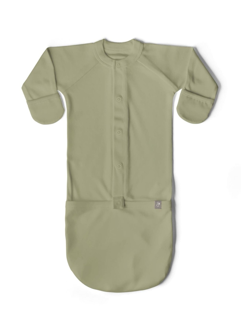 Goumi Kids Organic Convertible Sleeper Gown, 3-6M